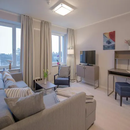 Daire Duenenresidenz Prora - Skysuite Mit Freiem Meerblick, Dachterrasse Und Balkon Np-502 Binz