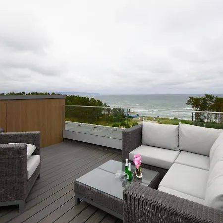 Duenenresidenz Prora - Skysuite Mit Freiem Meerblick, Dachterrasse Und Balkon Np-502 Daire